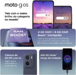 Motorola Moto g05 256GB: tela 6.7 superbrilhante, câmera 50MP com IA, 12GB RAM Boost e bateria 5200mAh. - Imagem 4