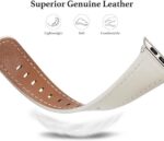 Pulseira feminina WFEAGL em couro genuíno para Apple Watch: elegância, conforto e ajuste perfeito para o dia a dia. - Imagem 3