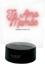Luminária Lousa Mágica LED 7 Cores: decoração vibrante com espaço para recados e efeito 3D encantador. - Imagem 7