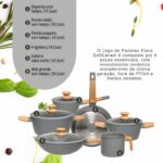 Jogo de Panelas Elara Soft Ceram 6 peças: antiaderente, cerâmica premium e compatível com indução. - Imagem 3