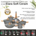 Jogo de Panelas Elara Soft Ceram 6 peças: antiaderente, cerâmica premium e compatível com indução. - Imagem 9