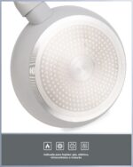 Conjunto de Panelas BLACK+DECKER 5 Peças Ceramic Pro: antiaderente, compatível com indução e tampas de vidro, ideal para sua cozinha. - Imagem 6