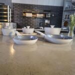 Conjunto de Panelas BLACK+DECKER 5 Peças Ceramic Pro: antiaderente, compatível com indução e tampas de vidro, ideal para sua cozinha. - Imagem 8