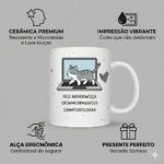 Caneca de Gato Divertida 325ml: presente criativo e engraçado para amantes de gatos, ideal para café e datas especiais. - Imagem 4