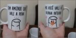 Caneca Amiga: presente criativo para celebrar amizades que valem a pena, com estampa HD e cerâmica premium - Imagem 5