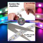 Fita Led Inteligente Alexa Wi-Fi RGB 5m: cores vibrantes, controle por voz e app para iluminar com praticidade. - Imagem 4