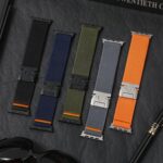 Pulseira elástica de nylon para Apple Watch Ultra, confortável, ajustável e resistente, com fecho de paraquedas esportivo. - Imagem 4