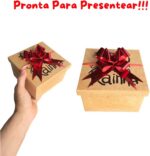 Cesta de Chocolates com Caneca e Chaveiro: presente completo e carinhoso para o Dia das Mães, com caixa MDF, chocolates e amor. - Imagem 5
