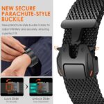 Pulseira WINGLE em malha milanesa para Apple Watch Ultra, conforto, ajuste seguro e estilo premium masculino - Imagem 3
