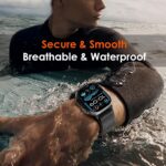 Pulseira WINGLE em malha milanesa para Apple Watch Ultra, conforto, ajuste seguro e estilo premium masculino - Imagem 7