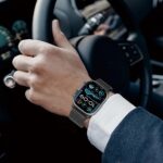 Pulseira WINGLE em malha milanesa para Apple Watch Ultra, conforto, ajuste seguro e estilo premium masculino - Imagem 8