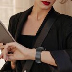 Pulseira WINGLE em malha milanesa para Apple Watch Ultra, conforto, ajuste seguro e estilo premium masculino - Imagem 9