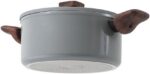 Conjunto de Panelas Brinox Ceramic Life Nox 5 Peças Cinza: antiaderente cerâmico, mais praticidade, saúde e sofisticação na cozinha. - Imagem 7
