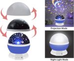 Projetor Estrelado Azul para Quarto Infantil, Luz Noturna com 8 Cores, Presente Ideal para Crianças de 3 a 10 Anos - Imagem 3