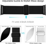 Pulseira Lerobo trançada ajustável para Apple Watch, confortável, esportiva e compatível com várias séries e tamanhos. - Imagem 3