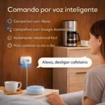 Tomada Inteligente Wi-Fi com monitor de consumo, compatível com Alexa e Google Home para automação residencial eficiente. - Imagem 5