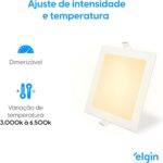 Luminária Inteligente Elgin 18W Wi-Fi: controle por voz, luz dimerizável e cor de 3000K a 6500K para sua casa conectada. - Imagem 3