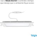 Luminária Inteligente Elgin 18W Wi-Fi: controle por voz, luz dimerizável e cor de 3000K a 6500K para sua casa conectada. - Imagem 5