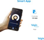 Luminária Inteligente Elgin 18W Wi-Fi: controle por voz, luz dimerizável e cor de 3000K a 6500K para sua casa conectada. - Imagem 7