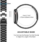 Pulseira HITZEE em aço inoxidável compatível com Apple Watch: estilo, resistência e ajuste perfeito para comprar agora - Imagem 5