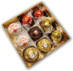 Caixa Bombom Sortido com chocolates suíços e Ferrero Rocher: presente premium para surpreender em ocasiões especiais. - Imagem 4