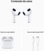 AirPods (3.ª geração) com áudio espacial, design ergonómico e resistência à água para uma experiência imersiva. - Imagem 8