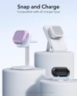 Estojo ESR para AirPods 4 roxo: proteção contra quedas, compatível com MagSafe e com cordão para uso prático. - Imagem 7