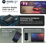 Smartphone Motorola Moto G55 5G 256GB 16GB com IA, câmera 50MP, NFC e tela 6.5” superbrilho para mais desempenho e bateria inteligente - Imagem 3