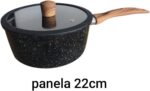 Jogo de Panelas Greek Stone 6 Peças: revestimento cerâmico antiaderente, fácil de limpar e ideal para cozinhar com praticidade e estilo. - Imagem 6
