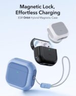 Estojo ESR para AirPods 4 com MagSafe, proteção contra quedas e cordão, azul Orbit Hybrid 2024 - Imagem 3
