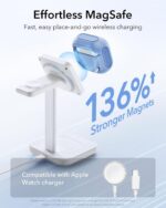 Estojo ESR para AirPods 4 com MagSafe, proteção contra quedas e cordão, azul Orbit Hybrid 2024 - Imagem 5