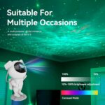 Projetor de estrela de galáxia com LED, controle remoto e temporizador: luz noturna relaxante para quarto, presente ideal para crianças e adultos. - Imagem 4