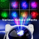 Projetor de estrela de galáxia com LED, controle remoto e temporizador: luz noturna relaxante para quarto, presente ideal para crianças e adultos. - Imagem 6