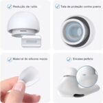 Pontas Borrachinha para AirPods Pro 2 com telinha, conforto, proteção e encaixe firme em 3 tamanhos. - Imagem 4