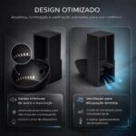 Suporte de Tomada Alexa Echo Pop: instalação sem furos, cabo organizado e visual clean em preto ou branco - Imagem 4