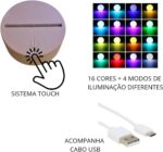 Luminária 3D Led 16 Cores Personalizada: presente criativo com base touch e foto gravada a laser. - Imagem 6