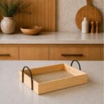 Cesta Bandeja Madeira Pinus 24x33 cm com Alça: ideal para café da manhã, presentes e decoração rústica artesanal. - Imagem 6