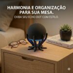 Suporte Polvo Leadon para Echo Dot 4 e 5: organiza cabos, garante estabilidade e som 360° livre para Alexa. - Imagem 3