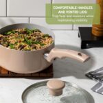 Jogo de Panelas Tefal Refresh Ceramic 6 Peças: revestimento cerâmico, cozimento saudável e fácil limpeza. - Imagem 5