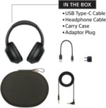 Headphone Sony WH-1000XM4 preto sem fio com Noise Cancelling para som premium e conforto na compra online - Imagem 9