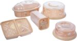 Kit Café da Manhã com 5 Peças Plasútil: mesa posta retrô, prática e completa para servir com estilo e organização. - Imagem 3