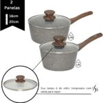 Jogo de Panelas Mimo Style 10 Peças com revestimento cerâmico, base tripla e compatível com indução. - Imagem 6