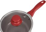 Jogo de Panelas 7 Peças Ceramic Life Easy Vermelha: antiaderente cerâmico, saudável, bonito e com menos óleo. - Imagem 8