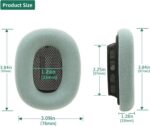Almofadas Earrock para AirPods Max com conforto premium, isolamento acústico e ímã forte na cor verde - Imagem 3