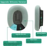 Almofadas Earrock para AirPods Max com conforto premium, isolamento acústico e ímã forte na cor verde - Imagem 4