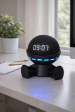 Suporte Para Echo Dot 4 e 5 Alexa Robô Sentado: design moderno, encaixe preciso e estabilidade para seu ambiente. - Imagem 5