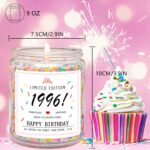 Vela Homsolver 30 anos para mulheres: presente artesanal edição 1996 com aroma de bolo de aniversário e baunilha, ideal para decorar e presentear com charme. - Imagem 4
