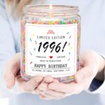 Vela Homsolver 30 anos para mulheres: presente artesanal edição 1996 com aroma de bolo de aniversário e baunilha, ideal para decorar e presentear com charme. - Imagem 5