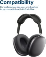 Almofadas MMOBIEL para AirPods Max: conforto, isolamento acústico e encaixe perfeito em Cinza Espacial - Imagem 4