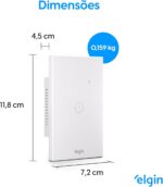 Interruptor Inteligente Touch Elgin Wi-Fi: controle luzes por app, Alexa e Google Home com design moderno e fácil instalação. - Imagem 7